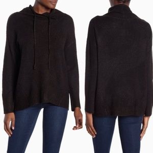 Philosophy Drawstring Mock Neck Sweater Black NWT